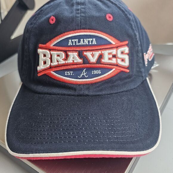 VINTAGE Atlanta Braves MLB Baseball Drew Pearson Hat Strapback Unworn Sports‎ - Picture 1 of 10